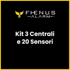 KIT 3 centrali, 3 alimentatori, 20 sensori - immagine 1